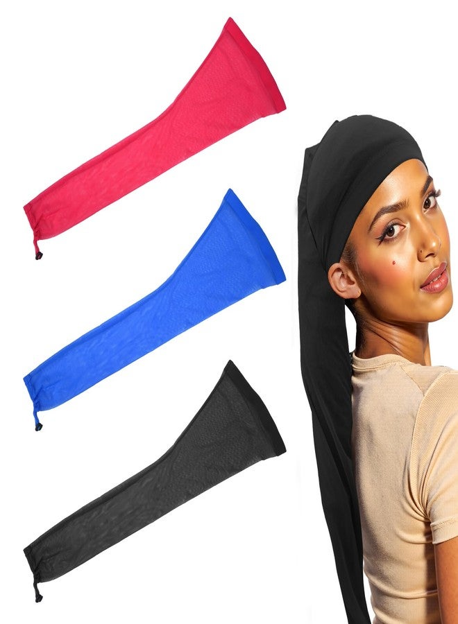 Sokfone Hair Weave Sleeve for Locs - Breathable Loc Sleeve for Braids and Hairweave, Fashionable Design - Haircare Haircharms With Elastic Band (Black) - Image 1